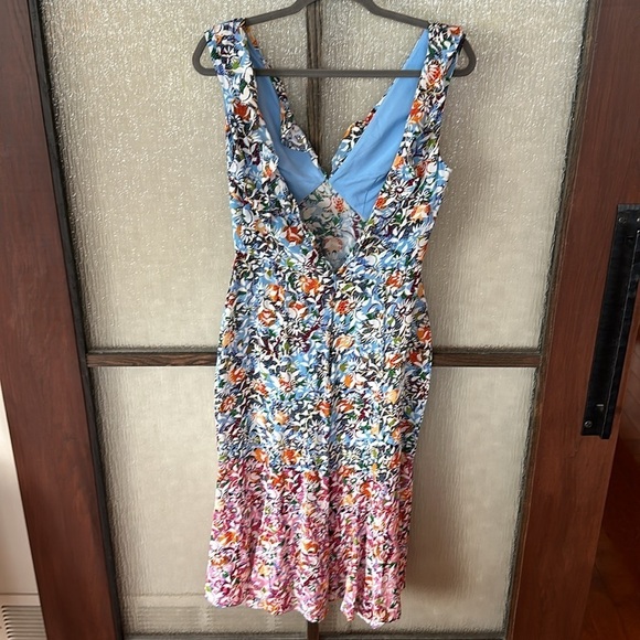 SALONi floral holly dress size US 8 - Picture 12 of 14